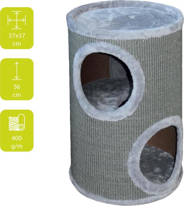 Productafbeelding EBI Trend Cat Dome Everlast Toren 2-Levels (56 cm, Lichtgrijs)
