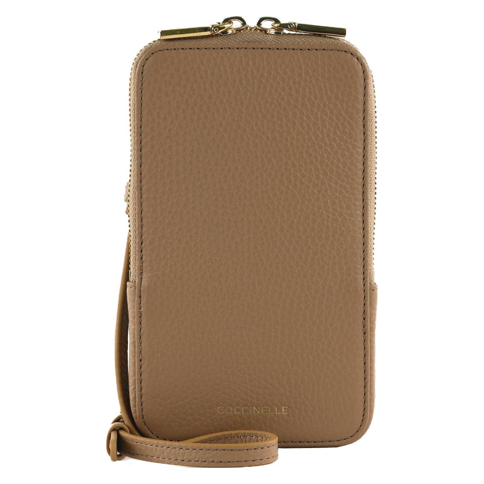 Coccinelle, Damen, Handtasche, Flor Hi-Tech Phone Bag, Braun
