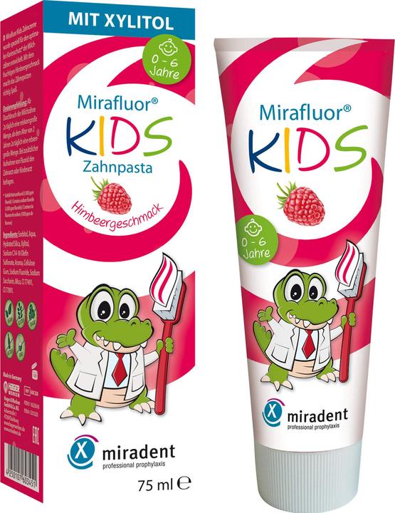 Produktbild Miradent Mirafluor Kids Zahncreme (75 ml)