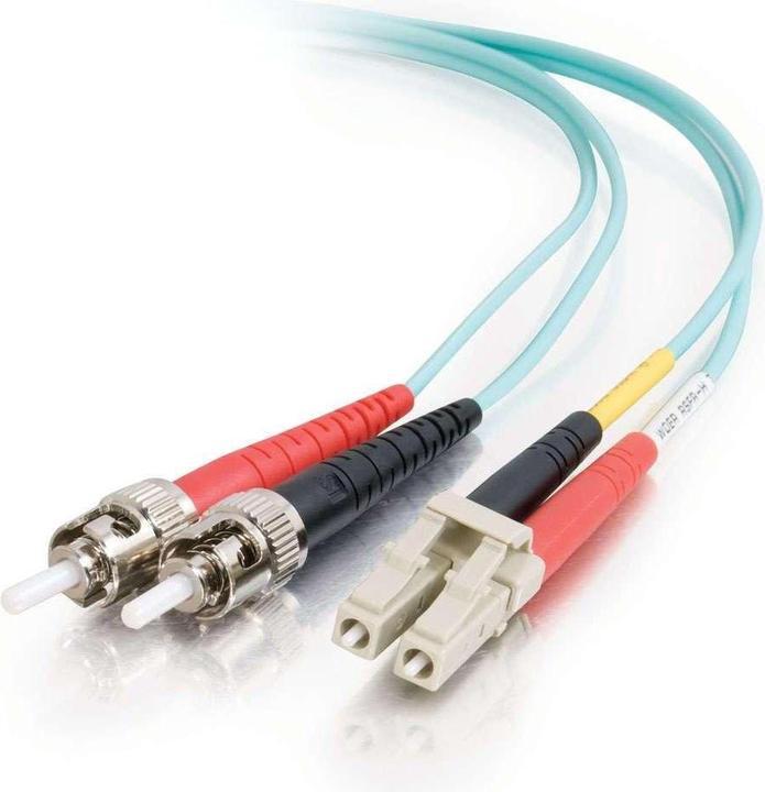 Produktbild C2G LC-ST 10Gb 50/125 OM3 Duplex Multimode PVC Fiber Optic Cable (LSZH) (5 m)