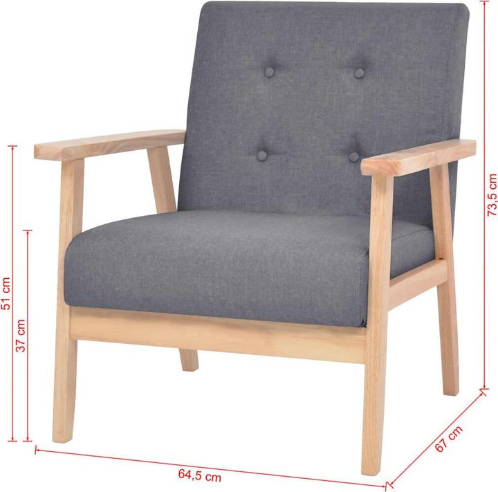 Actual product image vidaXL Sofaset (3-seater)
