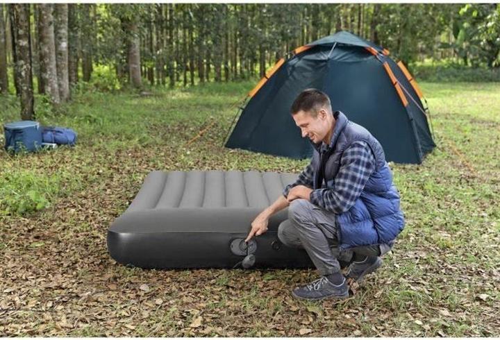 Actual product image Bestway Tritech Queen Air Mattress with Built-in USB Pump 2.03 m x 1.52 m x 30 cm (152 x 203 cm)