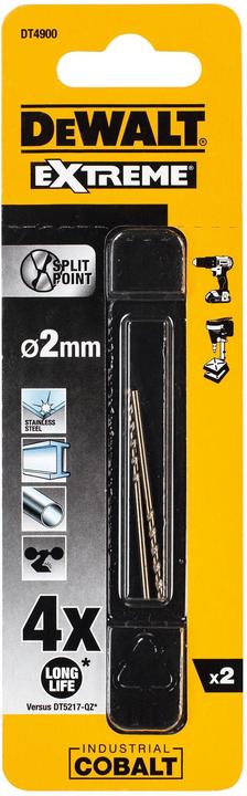 Actual product image DeWalt Metal drill (2 millimetres)