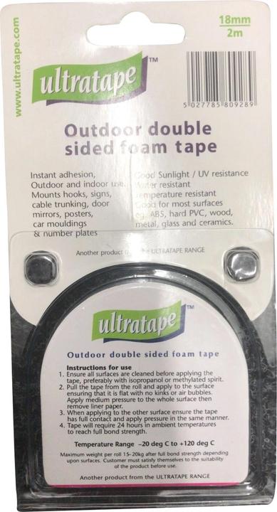 Actual product image Ultratape Outdoor Double Sided Foam Tape 19mm x 2m (19 mm)