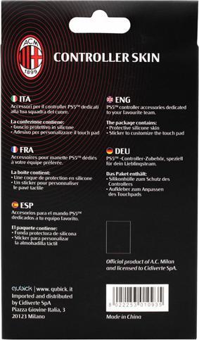 Actual product image GED Controller Skin AC Milan 3.0 (PS5) (PS5)