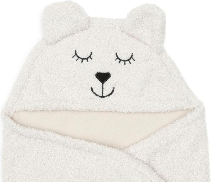 Produktbild Jollein Einschlagdecke Bär Boucle Oatmeal