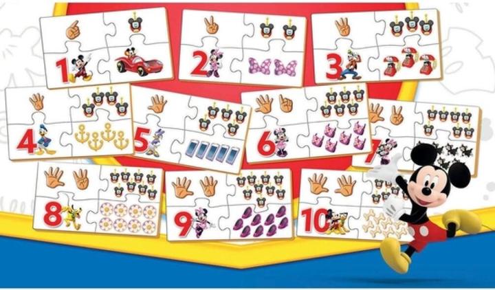 Immagine prodotto Educa 19327 Puzzle 40 pezzi, Disney Mickey Impara i numeri da 3+ anni (40 pezzi)