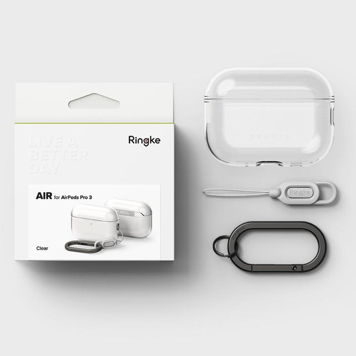 Image du produit Ringke - Protection Case Air Series - for AirPods Pro 3 - Clear (Couvercle de l'étui de chargement)