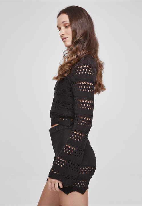 Produktbild Urban Classics Häkel-Crop-Strickpullover Frau (4XL, S)