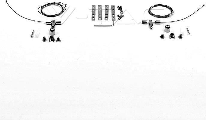 Produktbild V-TAC VT760S LED Lineare Oben Unten Lichtleiste SAMSUNG Chip 60W Aufhängung Silber Gehäuse 4000 (6000 lm)