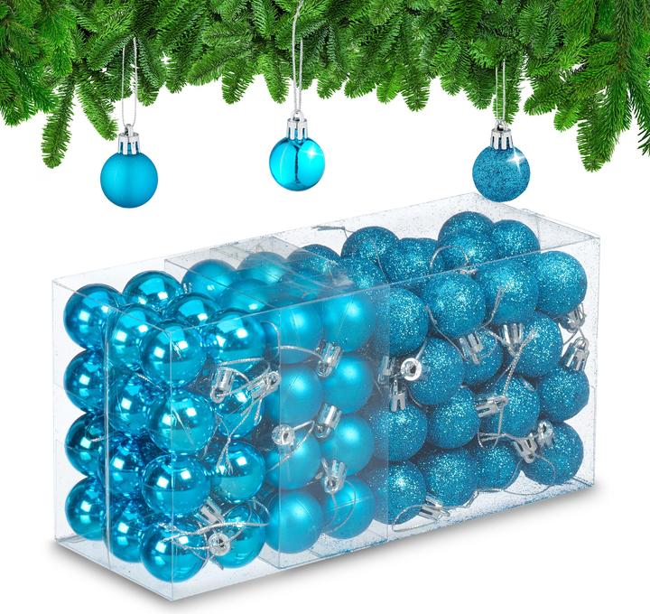Actual product image Relaxdays Christmas baubles set (96 -part)