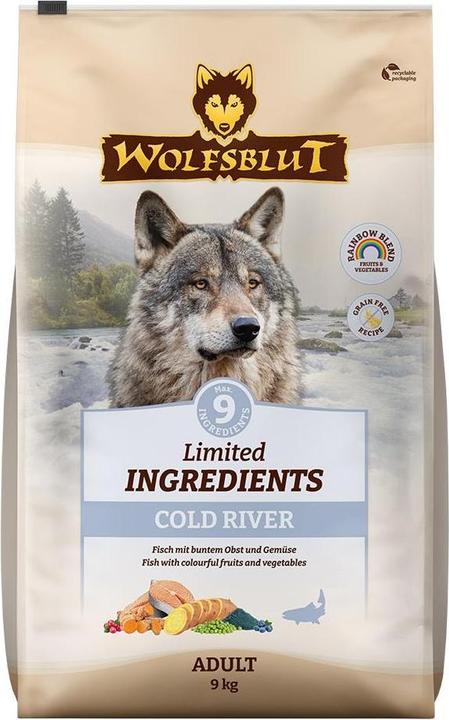 Wolfsblut Limited Ingredients Adult Cold River fr Hunde 9 kg (Adult, 1  Stk., 9000 g)