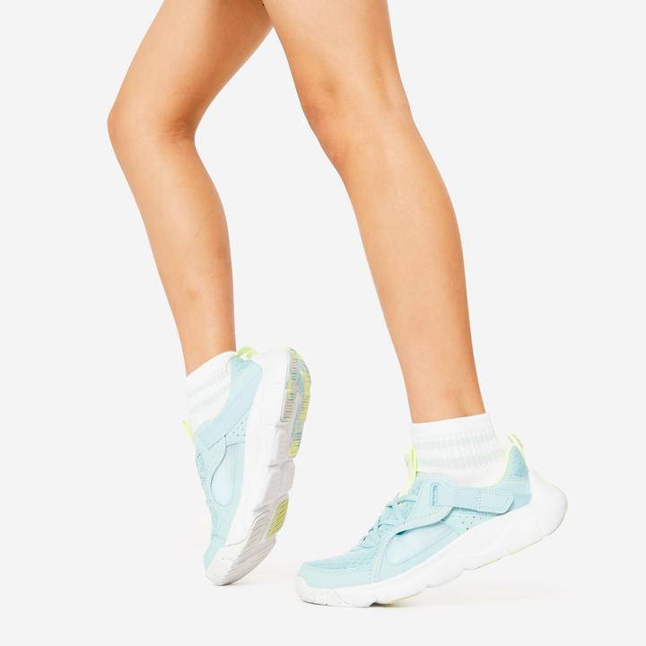 Actual product image Decathlon Kids velcro trainers - Playful Summer turquoise (28)