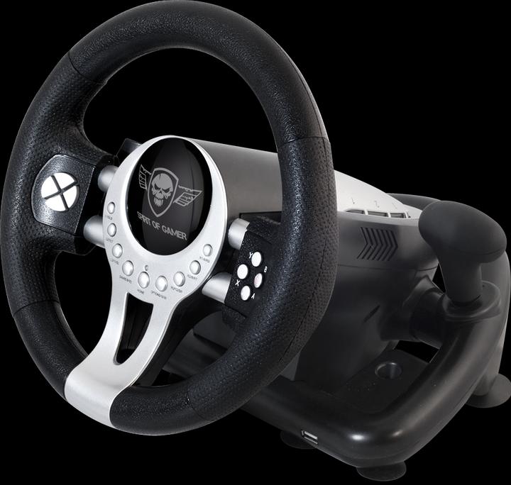 Actual product image Spirit Of Gamer Race Wheel Pro 2 (Xbox Series X, Xbox One S, Xbox Series S, PS3, PC, PS4, Xbox One X)