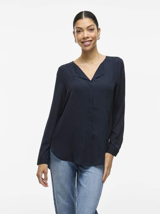 Produktbild Vila High Low geteilter Kragen Hemd (XXL)