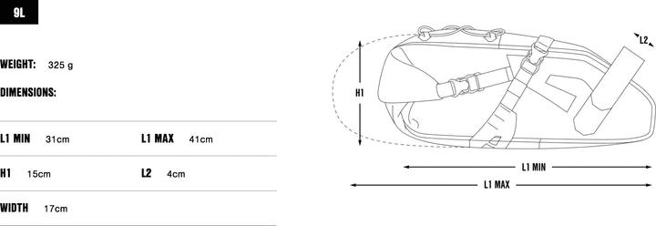 Produktbild Apidura Expedition Saddle Pack (9L) (9 l, Satteltasche)