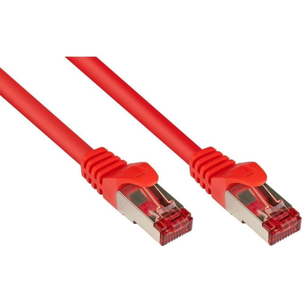 Kabelmeister RNS Patchkabel mit Rastnasenschutz, Cat. 6, S/FTP, PiMF, PVC, 250MHz, rot, 40m (S/FTP, CAT6, 40 m), Netzwer...