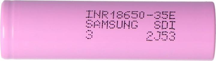Actual product image Samsung INR18650-35E (1 pcs., AA, 3500 mAh)