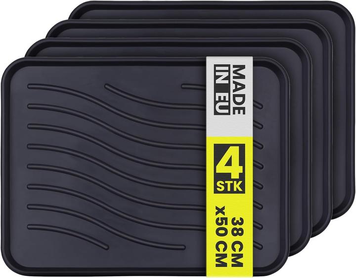 Bestlivings 4er-Set Schuhabtropfschale (50 x 38 cm)