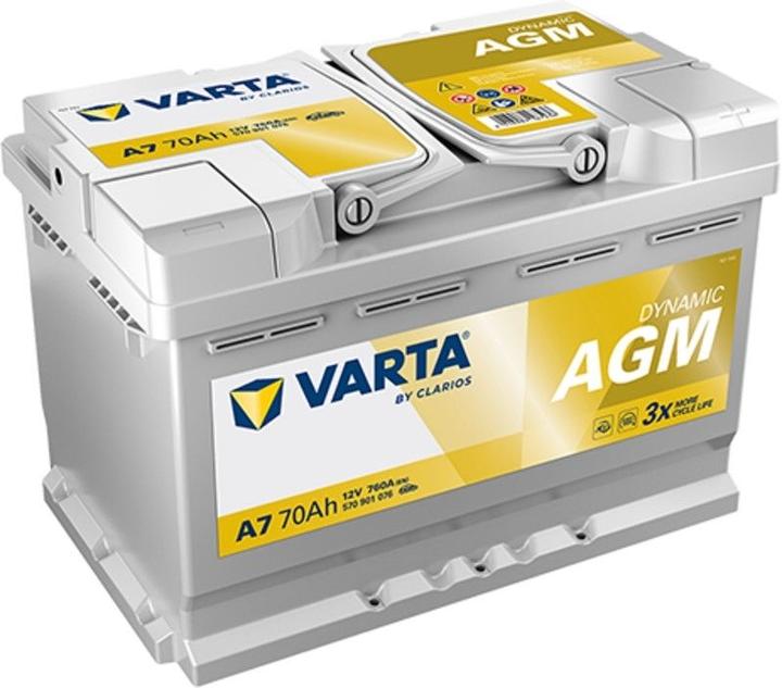 Image du produit Varta AGM Dynamique Argent E39 (12 V, 70 Ah, 760 A)
