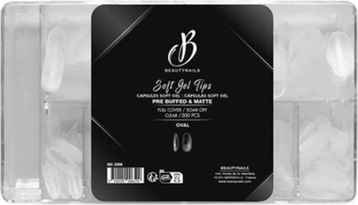 Produktbild Beautynails Bna Tips Soft Gel Oval Pre Buffed & Matte - 500 Pieces