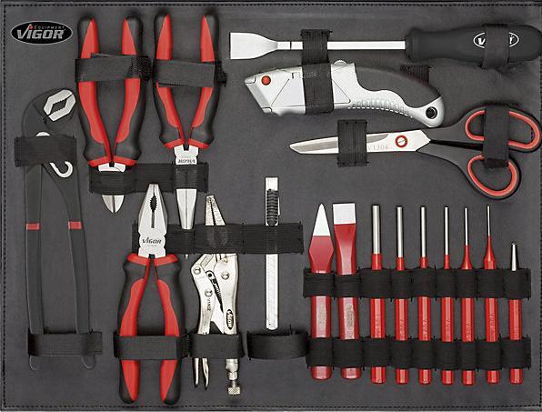 Productafbeelding Vigor Gereedschapskist Universeel (143 onderdelen)
