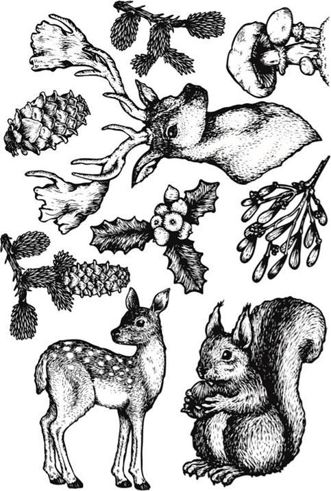 Image du produit VBS Tampon en silicone "nostalgie de l'automne