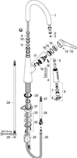 Produktbild hansgrohe Talis S Edelstahl