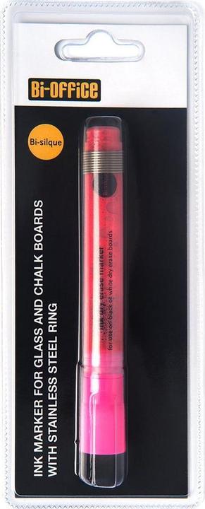 Image du produit Bi-Office Marqueur pour tableau de bord rose fluo (4x)