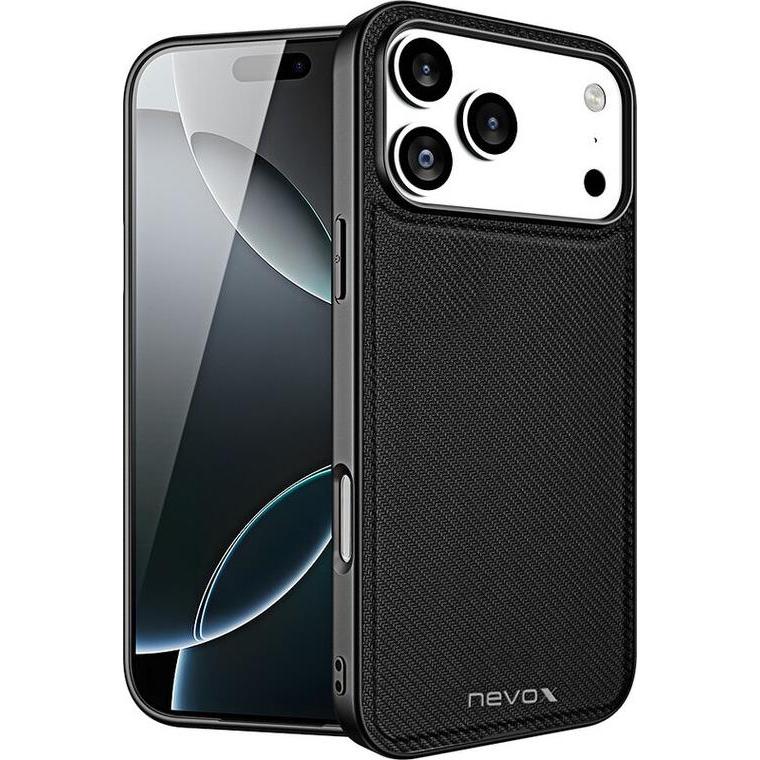 Nevox StyleShell NYLO iPh 17 Pro Max (Apple iPhone 17 Pro Max), Cover smartphone, Nero