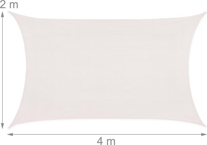 Image du produit Relaxdays Voile d'ombrage (400 x 200 x 0,2 cm)