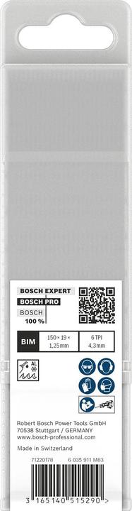 Actual product image Bosch Professional Zubehör PRO Window Demolition S611DF sheet, 1.25 x 19 x 150 mm, 25 pcs.