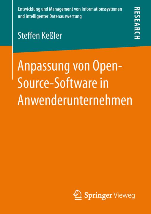 Produktbild Anpassung von Open-Source-Software in Anwenderunternehmen (Niederländisch, Steffen Kessler, 2013)