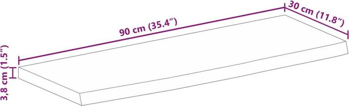 Image du produit vidaXL Tischplatte (90 x 30 cm)