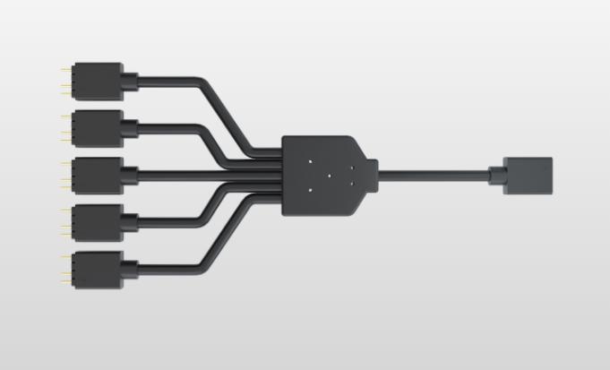 Productafbeelding Cooler Master ARGB 1 tot 5 Splitter (0.58 m)
