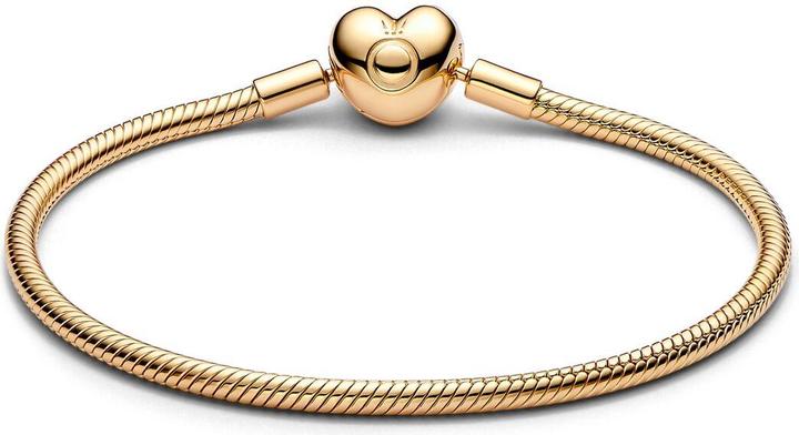 Image du produit Pandora Bracelet à maillons avec coeur (19 cm, Métal, Plaqué or)