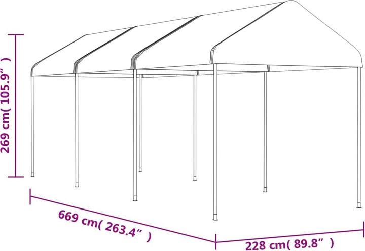 Immagine prodotto vidaXL Pavillon (228 cm, 223 cm)