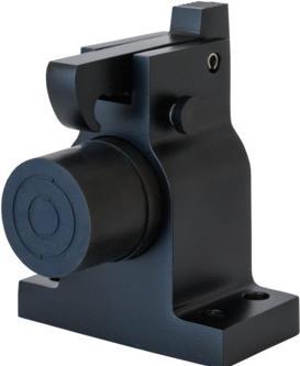 Produktbild Kws Boden-Türstopper mit Feststeller Typ 1010 Höhe 115 mm Aluminium schwarz matt (1 Stück)