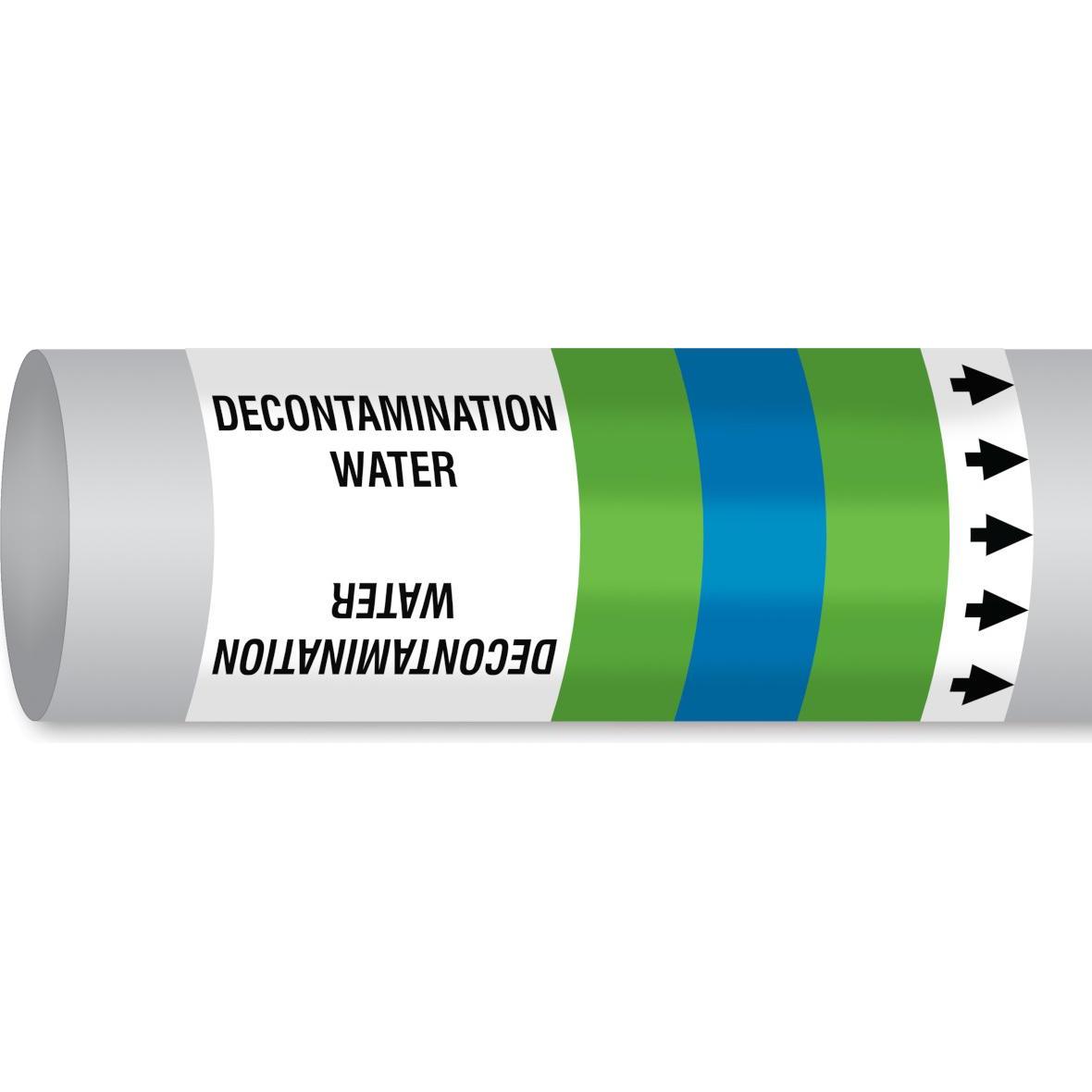 Brady, Segnaletica di sicurezza, B-7541, ISO 14726 IMO Pipe markers - Decontamination Water (usato per la decontaminazione)
