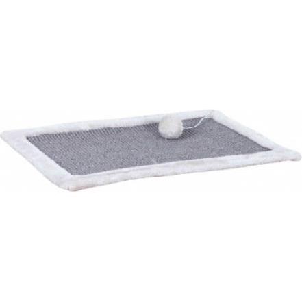 Trixie Kratzmatte mit Plüschrand (35 cm, Grau), Katzenbaum