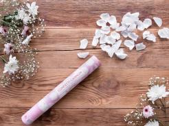 Produktbild Partydeco Konfettikanone Rosen weiss (1 Stück)