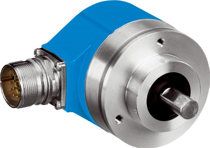 Image du produit Sick Codeur absolu, 8192 ppr, Gray, signal SSI, type solide, 10mm Shaft