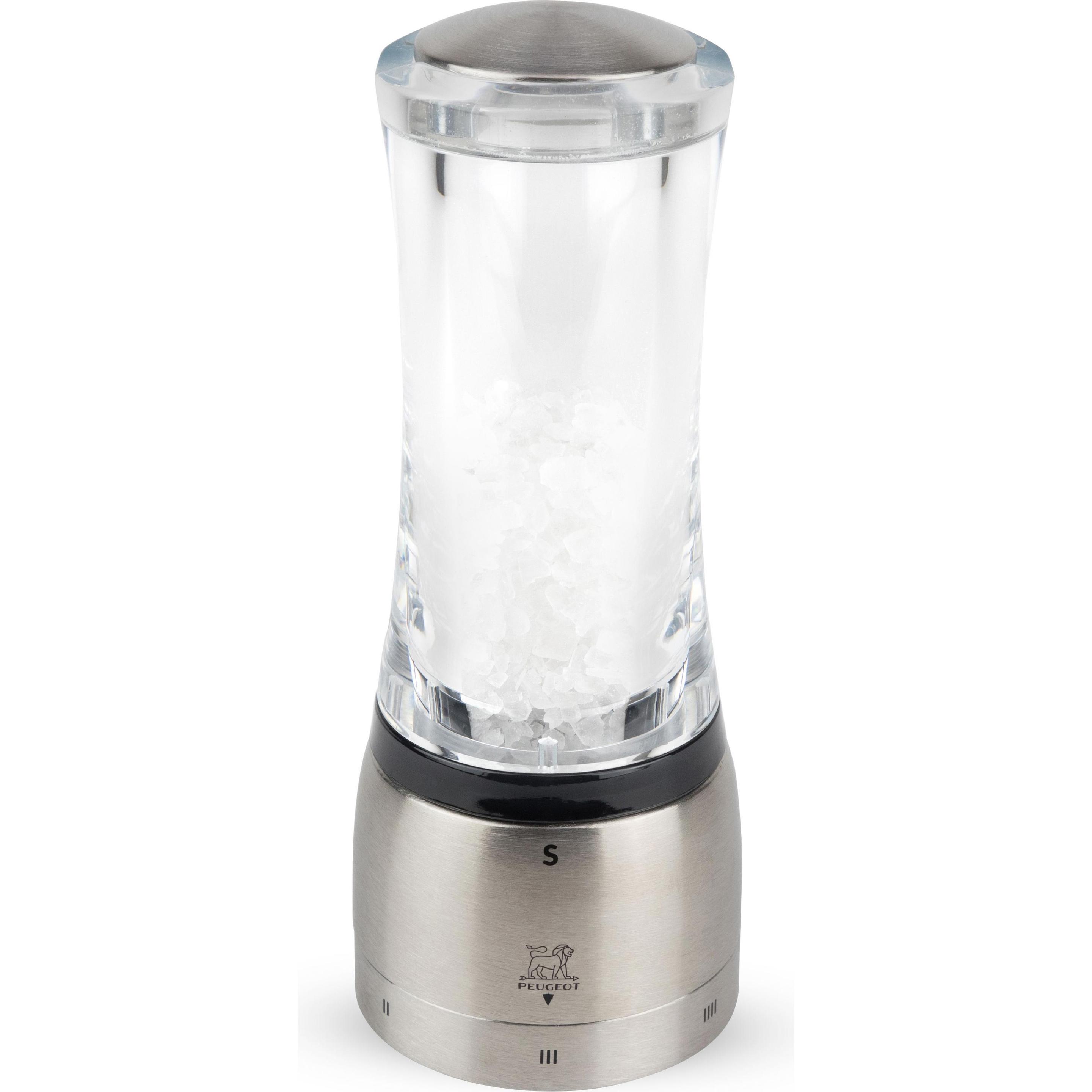 Peugeot Salzmühle Daman, Pfeffermühle + Salzmühle, Silber