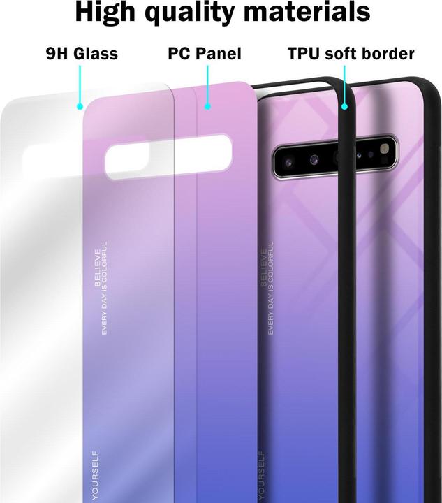 Produktbild Cadorabo TPU 2 Farben Glas Cover (Samsung Galaxy S10 5G)
