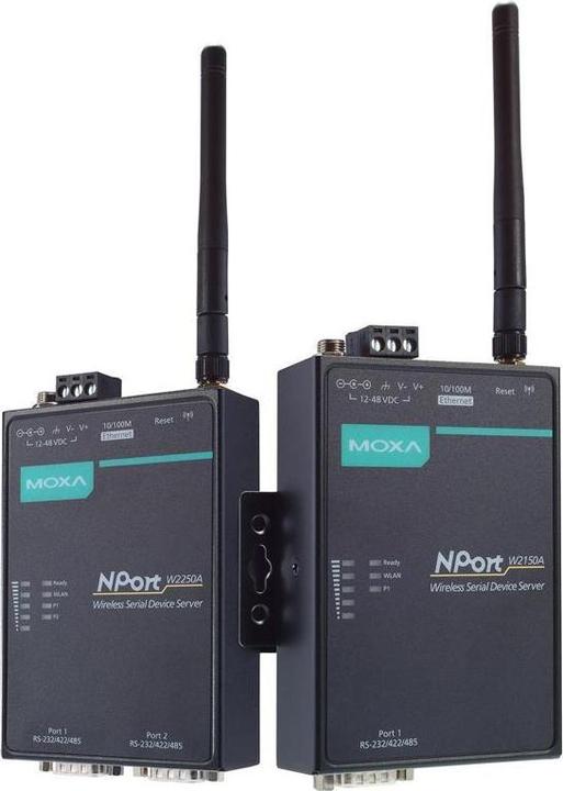 Immagine prodotto Moxa NPORT W2150A-EU - Server di dispositivi wireless a 1 porta, 3 in 1, banda 802.11abgn WLAN EU, da 12