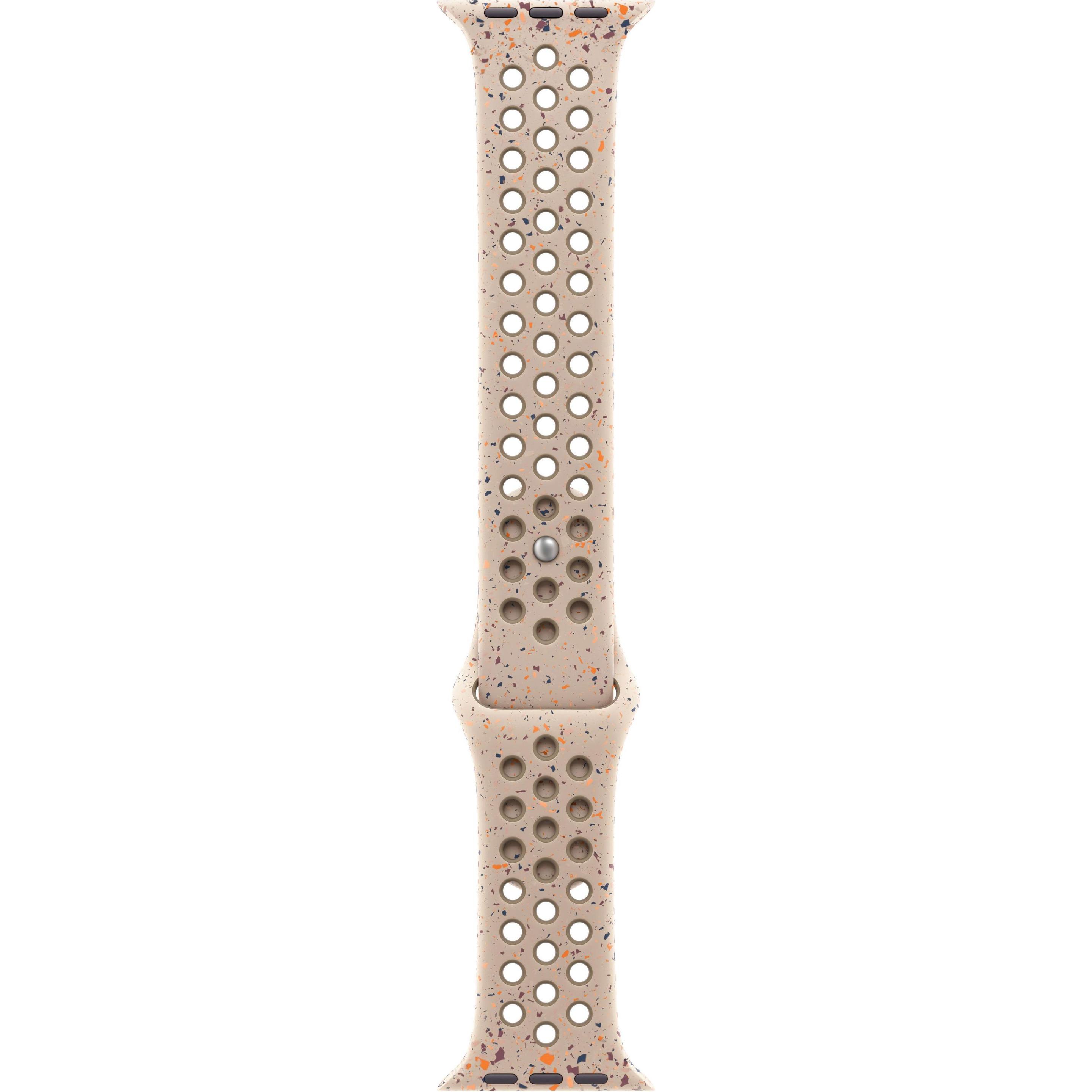 Apple Nike Sportarmband (45 mm, Fluorelastomer, Apple Watch Series 9), Uhrenarmband, Beige