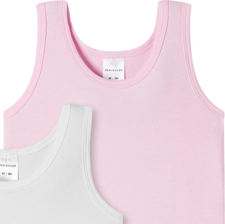 Immagine prodotto Schiesser Confezione da 4 maglie per bambini e bambine in cotone organico 95/5 (128)