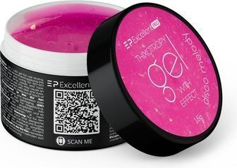 Excellent PRO Thixotropy Gel With Effect Building Gel Disco Melody 15g (Haargel, 15 ml)