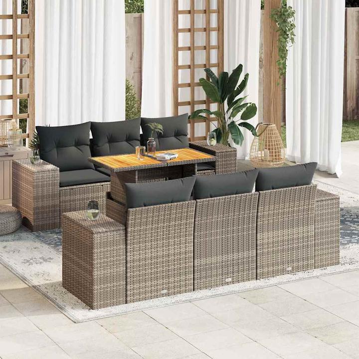 Produktbild vidaXL 10-tlg. Garten-Lounge-Set mit Kissen