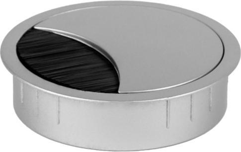 Productafbeelding TecLines TKD002S Tafelkabeldoorvoer rond 80mm, zilver